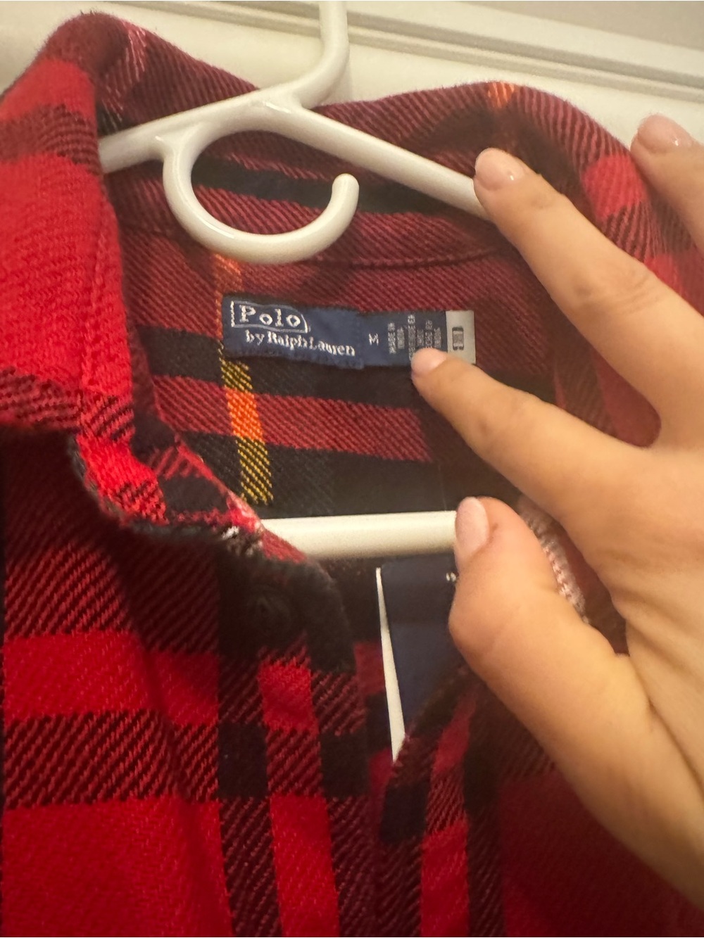 Polo by Ralph Lauren Red Plaid Flannel Shirt - Picture 4 of 4